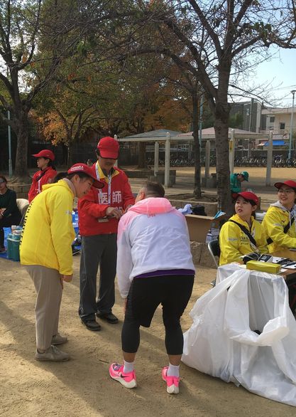第9回大阪マラソンに語学ボランティアスタッフとして参加しました。