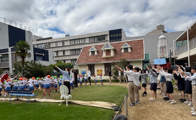 高１家庭基礎　アスール幼稚園で保育実習を行いました